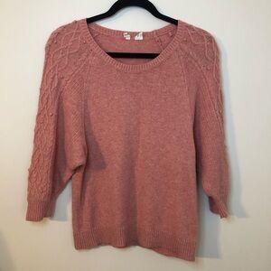 Moth | Anthropologie Peachy-pink Sweater, Size XS